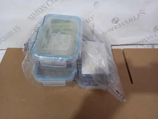 ADDIS CLIP CLOSE SET OF CLEAR CONTAINERS  RRP £10