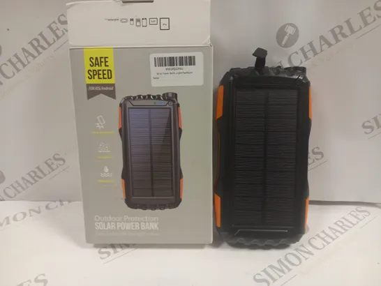 SAFE SPEED OUTDOOR PROTECTION SOLAR POWER BANK FOR IOS/ANDROID