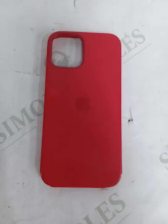 IPHONE 12 / PRO SILICONE CASE WITH MAGSAFE - RED 