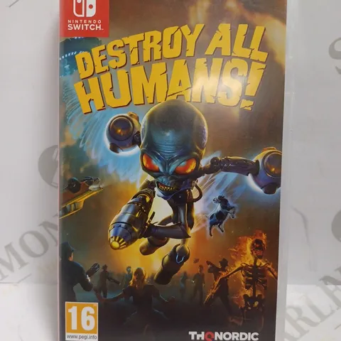 NINTENDO SWITCH DESTROY ALL HUMANS GAME