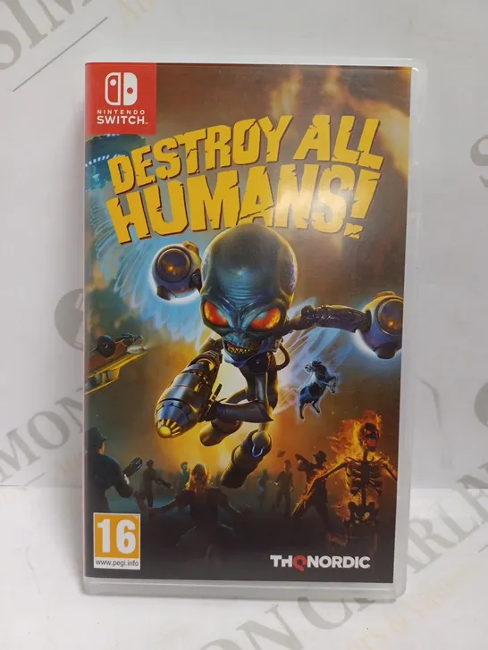 NINTENDO SWITCH DESTROY ALL HUMANS GAME