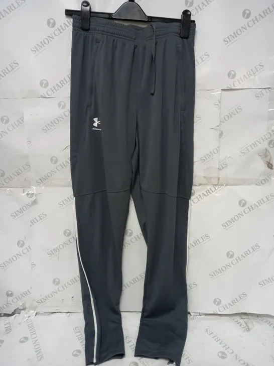 UNDER ARMOUR PIQUE TRACK PANTS IN GREY - MEDIUM