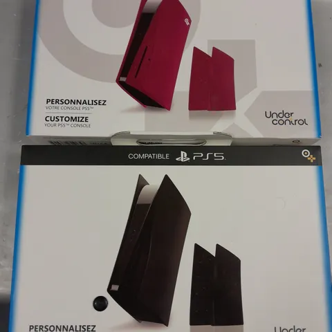 LOT OF 2 BOXED UNDER CONTROL SKINS FOR THE PS5