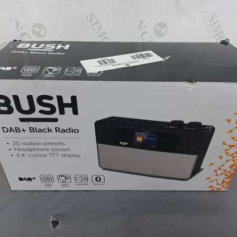 BOXED BUSH DAB+ BLACK RADIO