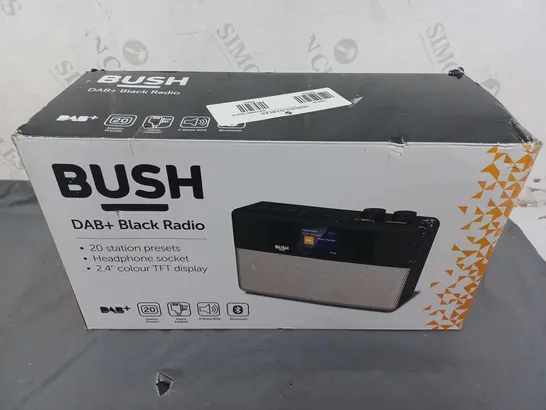 BOXED BUSH DAB+ BLACK RADIO