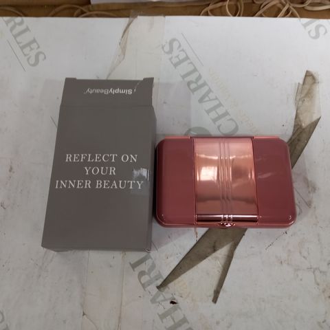 DUAL MIRROR FROM SIMPLYBEAUTY BLUSH/ROSE GOLD