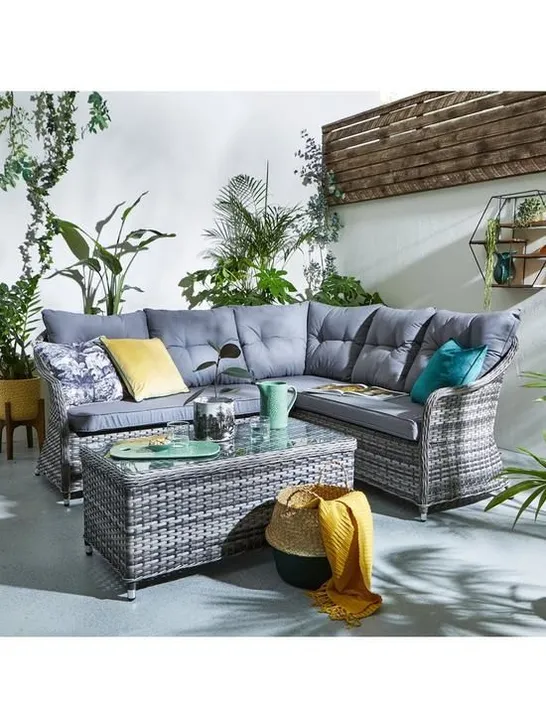 BOXED FLORIDA CORNER SOFA SET KD 