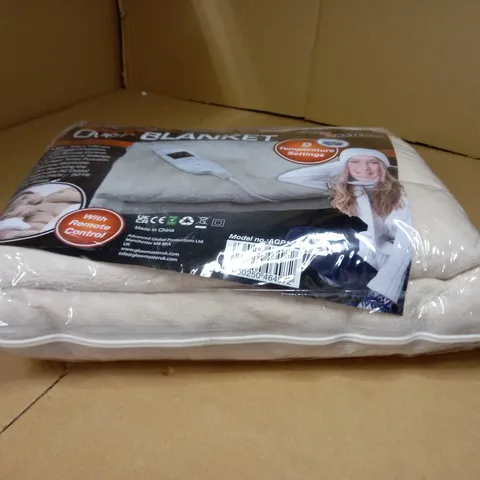 PACKAGED BEIGE ELECTRIC OVER BLANKET