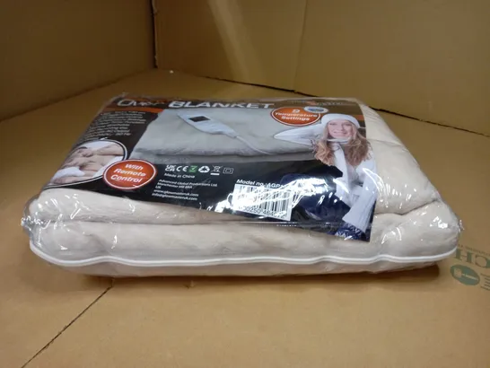 PACKAGED BEIGE ELECTRIC OVER BLANKET