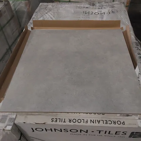 PALLET TO CONTAIN APPROX 40 X CARTONS OF JOHNSON MARC CEMENT FLOOR GRIP PORCELAIN FLOOR TILES - 3 TILES PER CARTON // TILE SIZE: 600 X 600mm