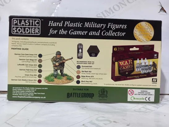 PLASTIC SOLDIER WORLD WAR 2 HARD PLASTIC MILITARY FIGURES - GERMAN GRENADIERS NORMANDY 1944