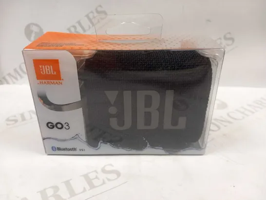 BOXED JBL BY HARMAN GO3 PORTABLE SPEAKER 