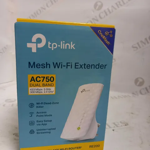 TP-LINK WI-FI RANGE EXTENDER AC750