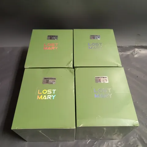 LOT OF 4 SEALED BOXES OF LOST MARY DISPOSABLE VAPES BAMBOO ALOE 18+