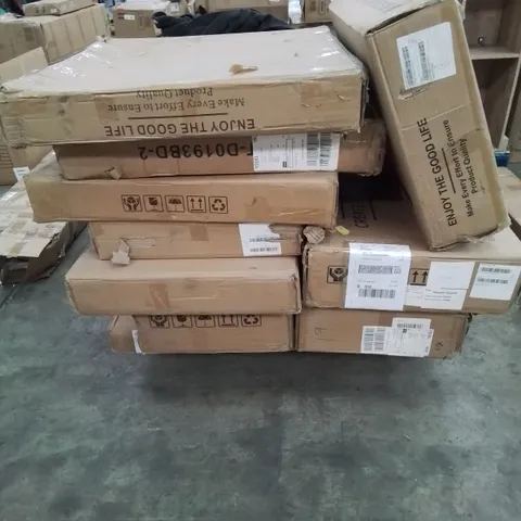 PALLET OF VARIOUS INCOMPLETE BOXED FURNITURE SETS 