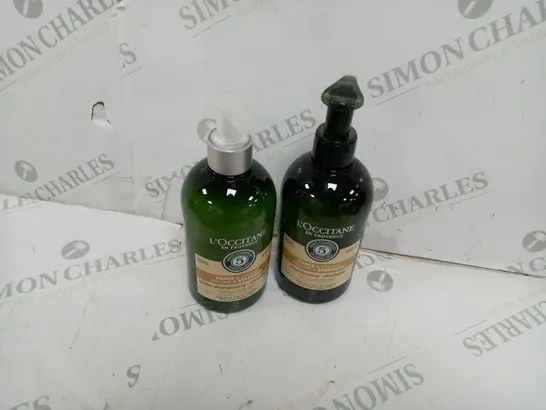 LOCCITANE 2 PIECE SHAMPOO SET