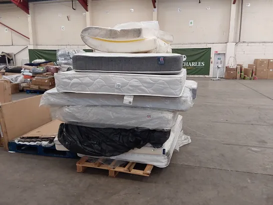 PALLET OF 9X MATTRESS OF ASSORTED SIZES AND BRANDS