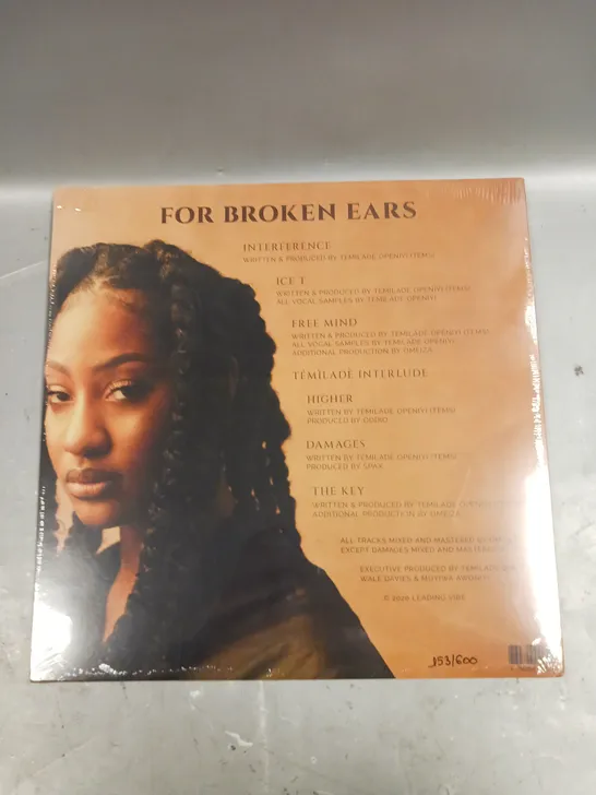 SEALED TEMS FOR BROKEN EARS LIMITED EDITION VINYL - 153/600	