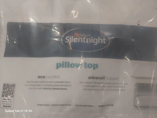 QUALITY BAGGED 4'6" DOUBLE SILENTNIGHT PILLOWTOP MATTRESS 