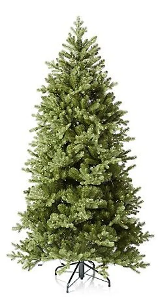 SANTA'S BEST 16 FUNCTION PRE-LIT DEWDROP CHRISTMAS TREE SNOW KISS 7FT - COLLECTION ONLY