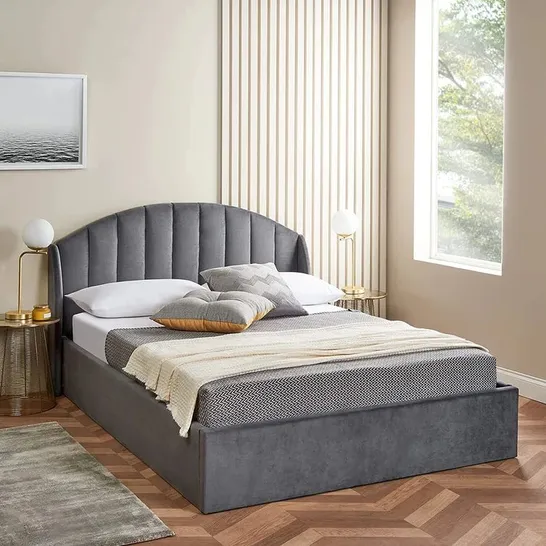 BOXED RICHLANDS UPHOLSTERED OTTOMAN BED (2 BOX'S)