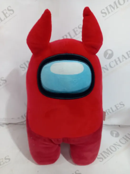 TOIKIDO AMONG US DEVIL HORN SOFT PLUSH IN RED