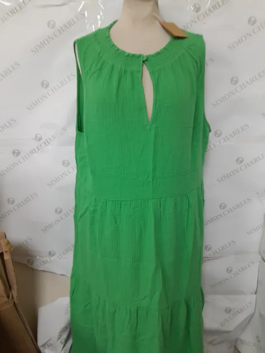 BODEN LONG GREEN DRESS - SIZE UK 18R