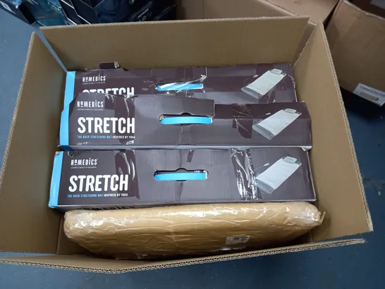 LOT OF 4 HOMEDICS STRETCH BACK STRETCHING MATS - 3 BOXED 1 UNBOXED