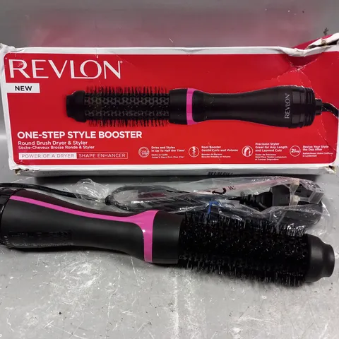 BOXED REVLON ONE-STEP ROUND BRUSH DRYER & STYLER 