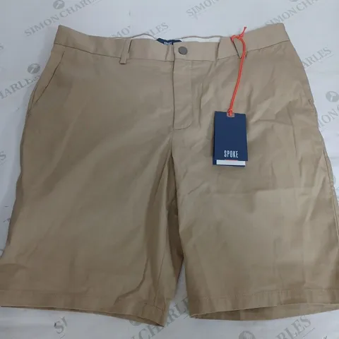 SPOKE BEIGE CHINO SHORTS - W35