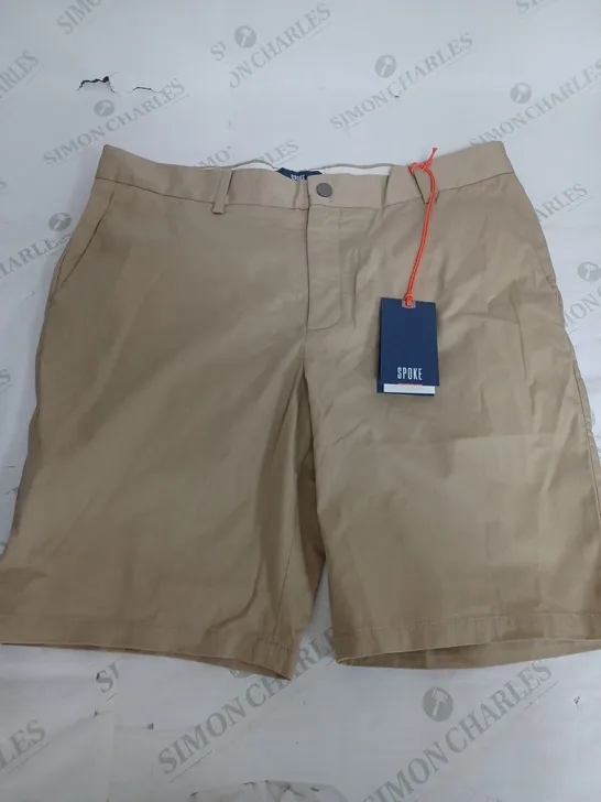 SPOKE BEIGE CHINO SHORTS - W35