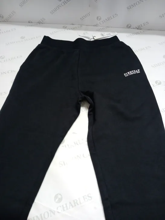 FIRETRAP BLACK JOGGERS - SIZE 16