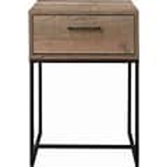 BOXED URBAN RUSTIC 1 DRAWER BEDSIDE TABLE UNIT