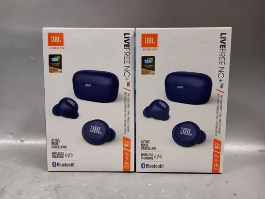 SET OF 2 JBL BY HARMAN LIVEFREE NC+ ACTIVE NOISE CANCELLING EARBUDS