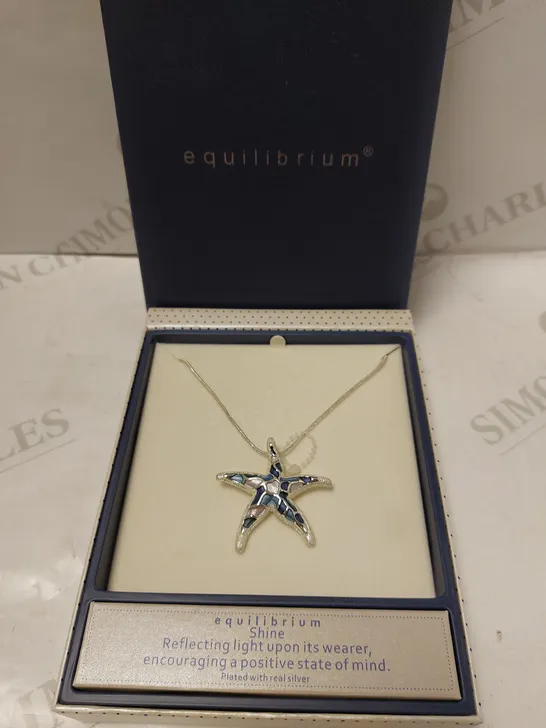 EQUILIBRIUM STARFISH SILVER NECKLACE