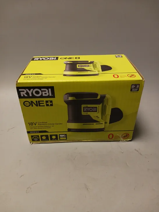 BOXED SEALED RYOBI ONE+ 18V CORDLESS RANDOM ORBITAL SANDER 