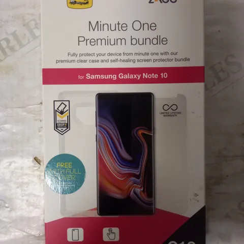 LOT OF 5 ZAGG MINUTE ONE PREMIUM BUNDLES FOR SAMSUNG GALAXY NOTE 10