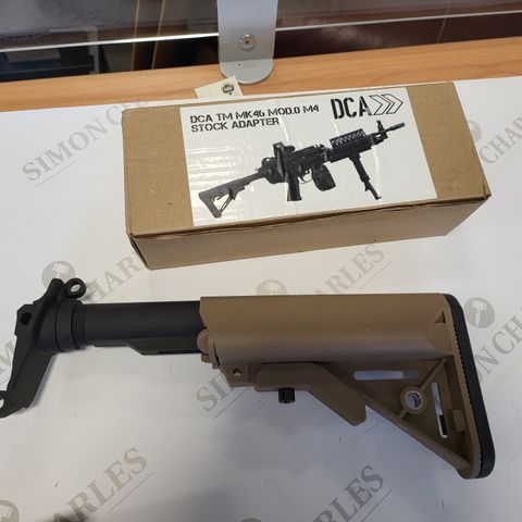 DCA TM MK46 MOD.0 M4 STOCK ADAPTER WITH STOCK ATTACHMENT AIRSOFT ACCESSORY 