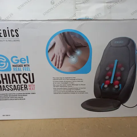 PALLET CONTAINING 14 BOXED AS NEW HOMEDICS SHIATSU MASSAGERS WITH HEAT