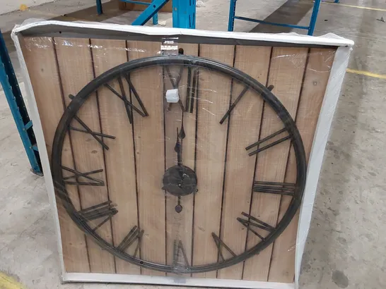 BOXED LARGE DECORATIVE WALL CLOCK (1 BOX)