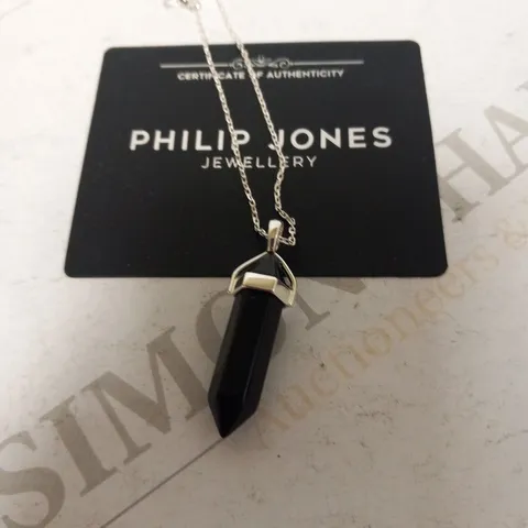 PHILIP JONES BLACK OYNX NECKLACE