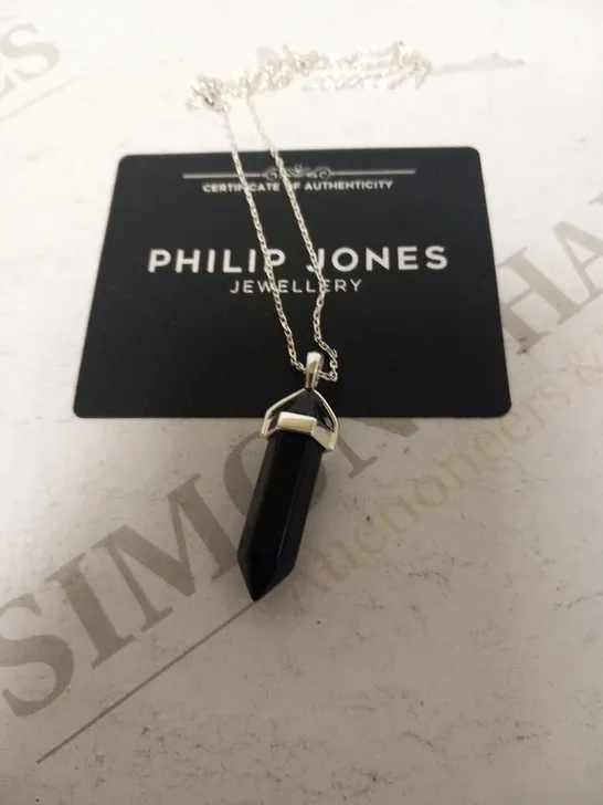 PHILIP JONES BLACK OYNX NECKLACE