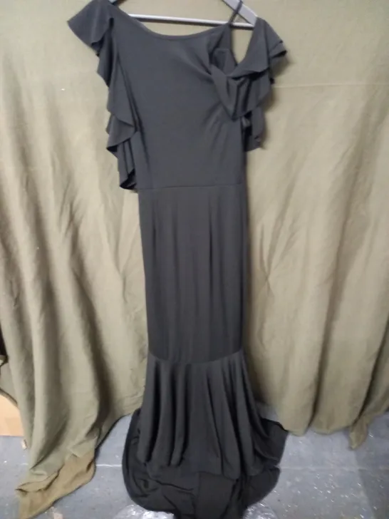 BLACK EMBELLISHED OCCASIONAL DRESS - SIZE UNSPECIFIED