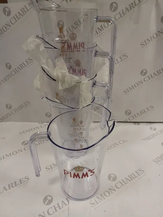 LOT OF 5 PIMMS DRINKS JUGS