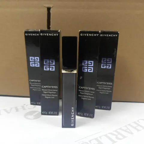 LOT OF 5 X 5G ASSORTED GIVENCHY CAPTIV'EYES INTENSE VOLUME MASCARA MAGNETIC LOOK