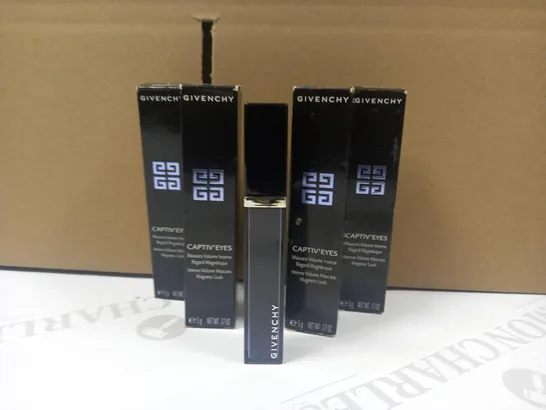 LOT OF 5 X 5G ASSORTED GIVENCHY CAPTIV'EYES INTENSE VOLUME MASCARA MAGNETIC LOOK