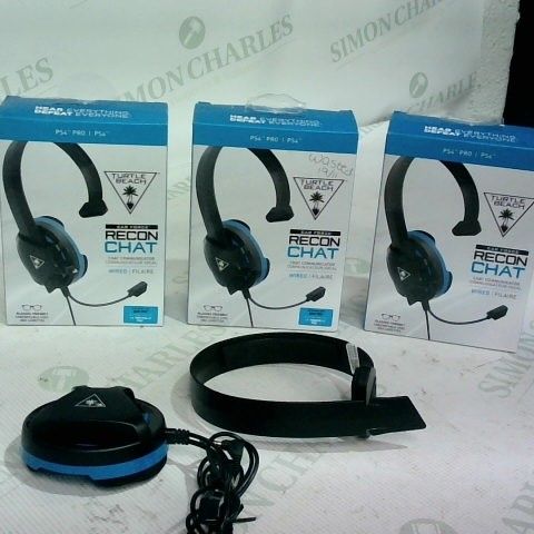 3 X TURTLE BEACH EARFORCE RECON CHAT WIRED HEADSET
