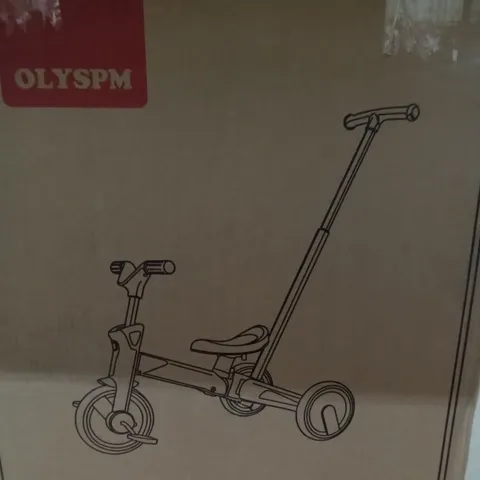 BOXED OLYSPM 5 IN 1 BALANCE BIKE TRICYCLE 