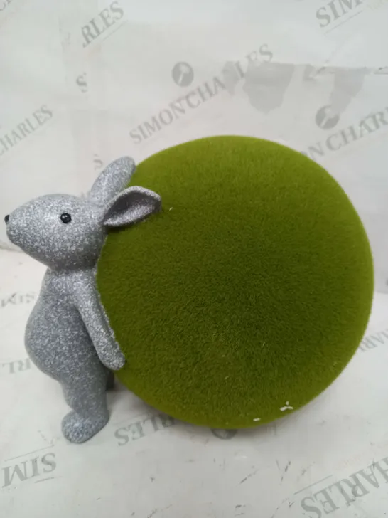 MY GARDEN STORIES FAUX MOSS BALL GARDEN BUNNY