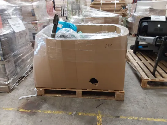 PALLET OF APPROXIMATELY 17 UNPROCESSED RAW RETURN HOUSEHOLD AND ELECTRICAL GOODS TO INCLUDE;